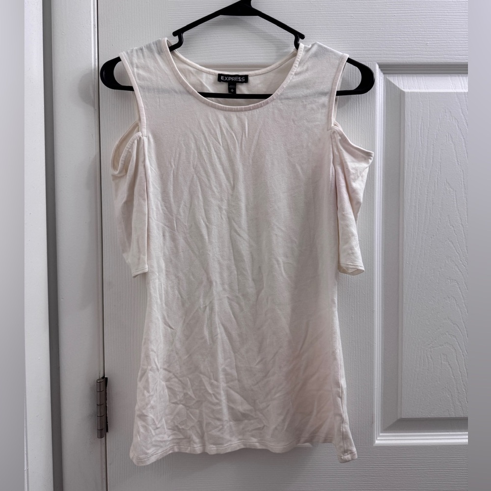 Express Women's Off-Shoulder Blouse - Cream